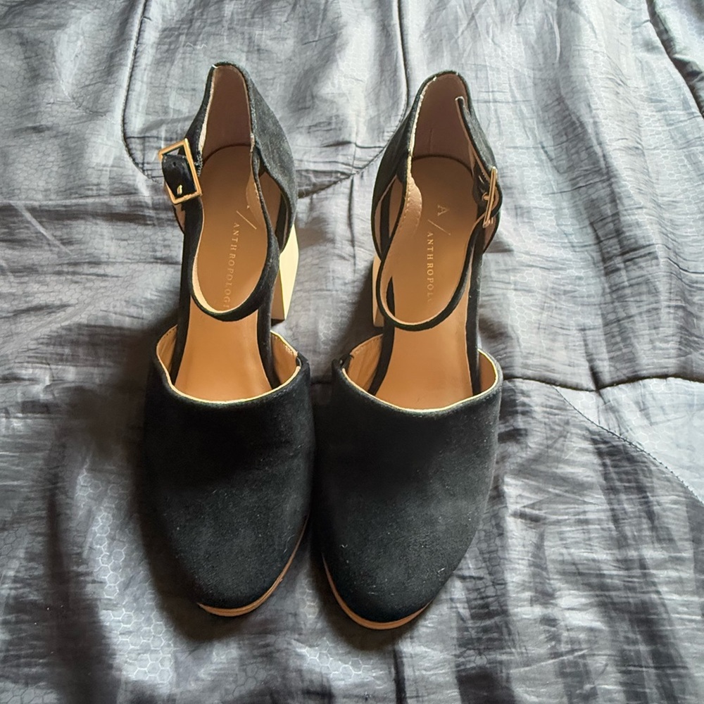 Anthropologie Meredith Block Heels